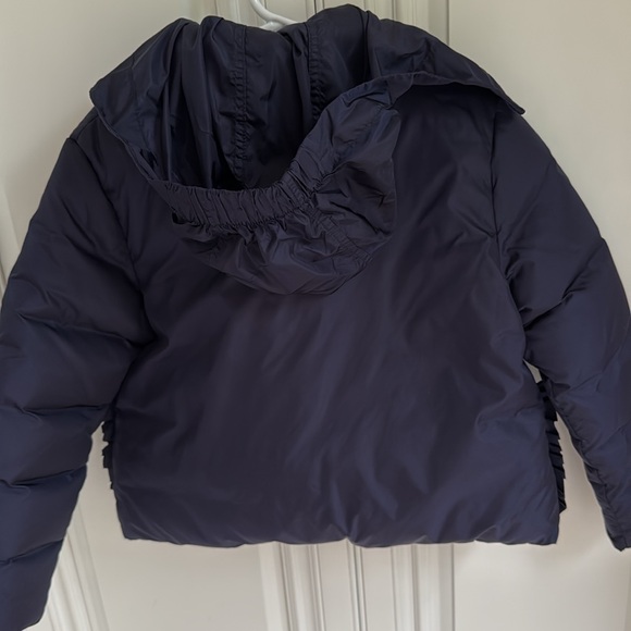 Jacadi girl winter jacket, with packable hide away hoodie, size 6A - Picture 11 of 17